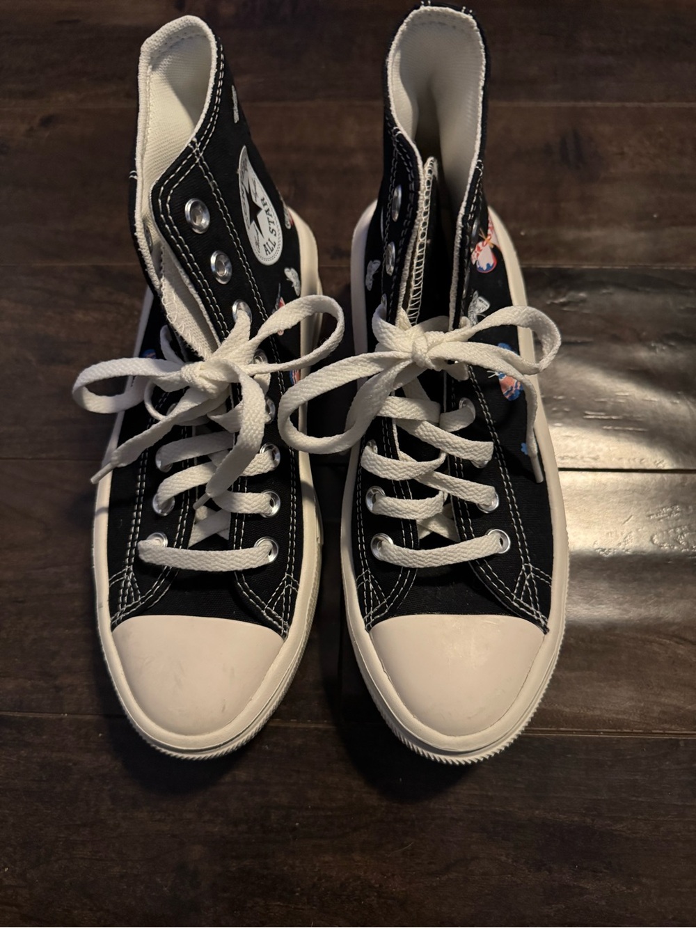 Converse Chuck Taylor All Star Move Platform High Top Lace-Up Butterfly W7.5